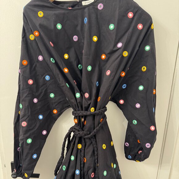 Rhode Resort Ella Dress - Black Mirror XL - Picture 2 of 5